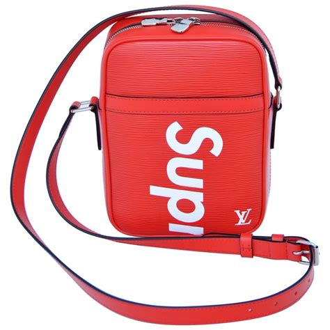 supreme red bag fake|supreme shoulder bag red.